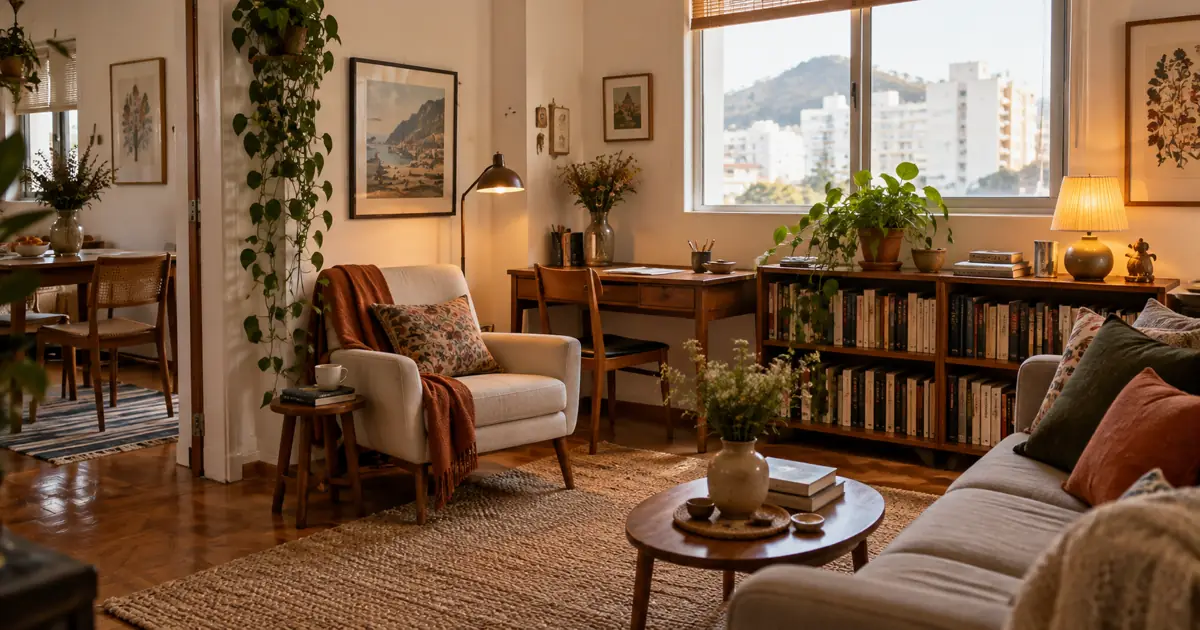 A casa pequena também pode ter um canto de poeta