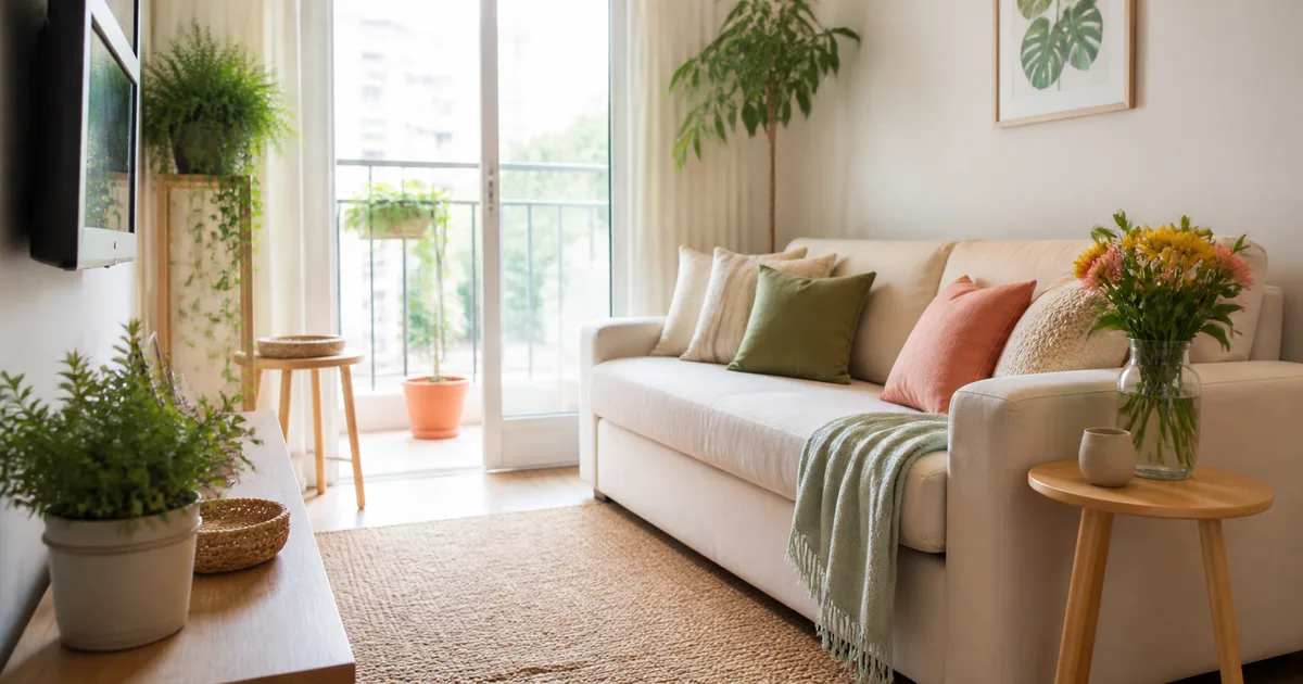 Primavera no apartamento pequeno: cor, plantas e frescor sem reforma