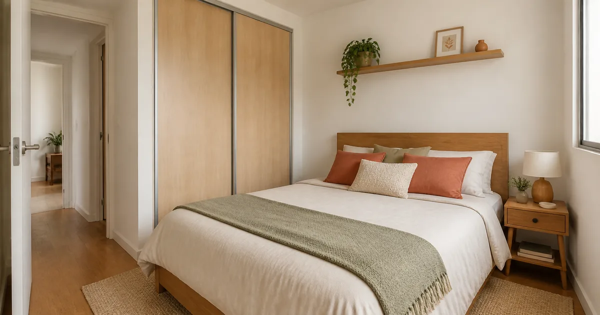 Cama queen em quarto pequeno: o espaço que precisa sobrar